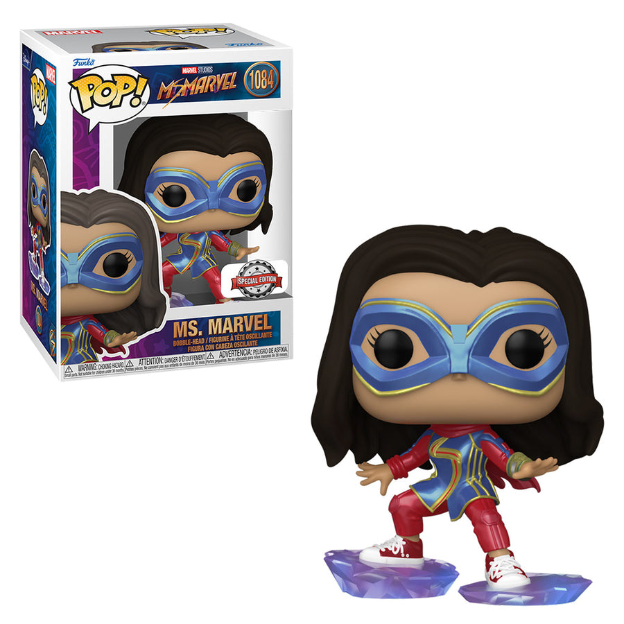 FUNKO POP MARVEL MS MARVEL EXCLUSIVE - MS.MARVEL STEPPING ON STONES 1084 BRINDE