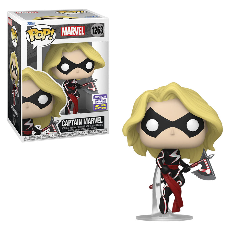 FUNKO POP MARVEL SAN DIEGO COMIC CON 2023 - CAPTAIN MARVEL WITH AXE 1263 BRINDE
