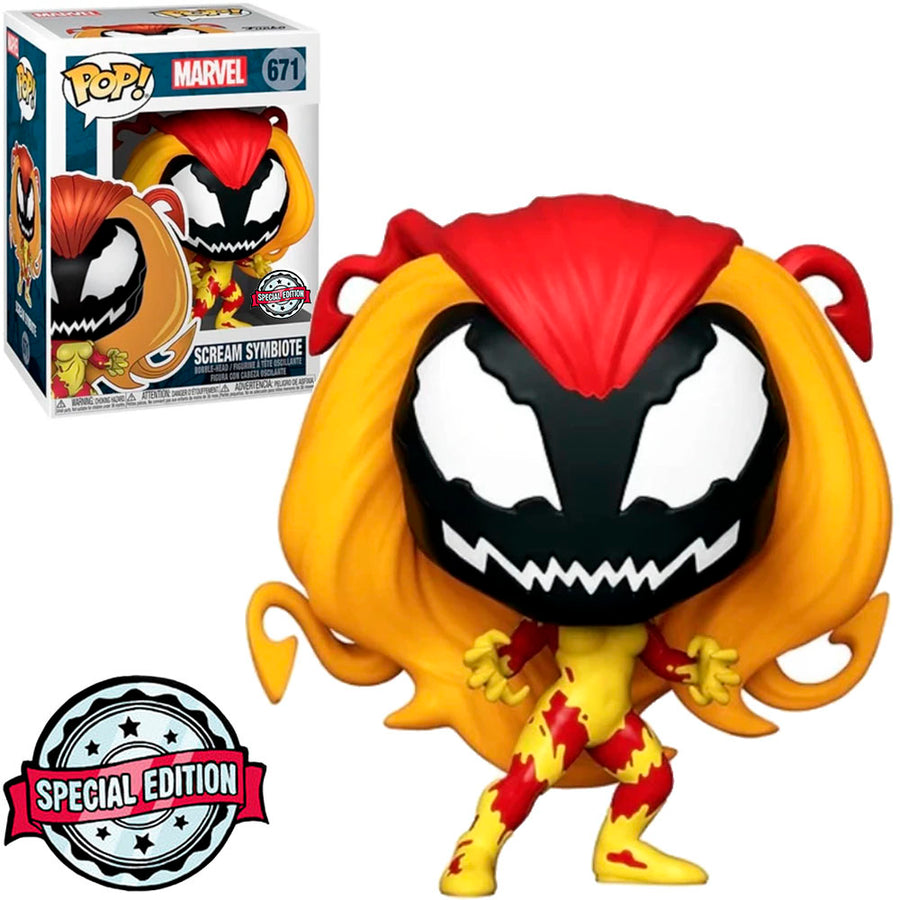 FUNKO POP MARVEL EXCLUSIVE - SCREAM SYMBIOTE 671 BRINDE