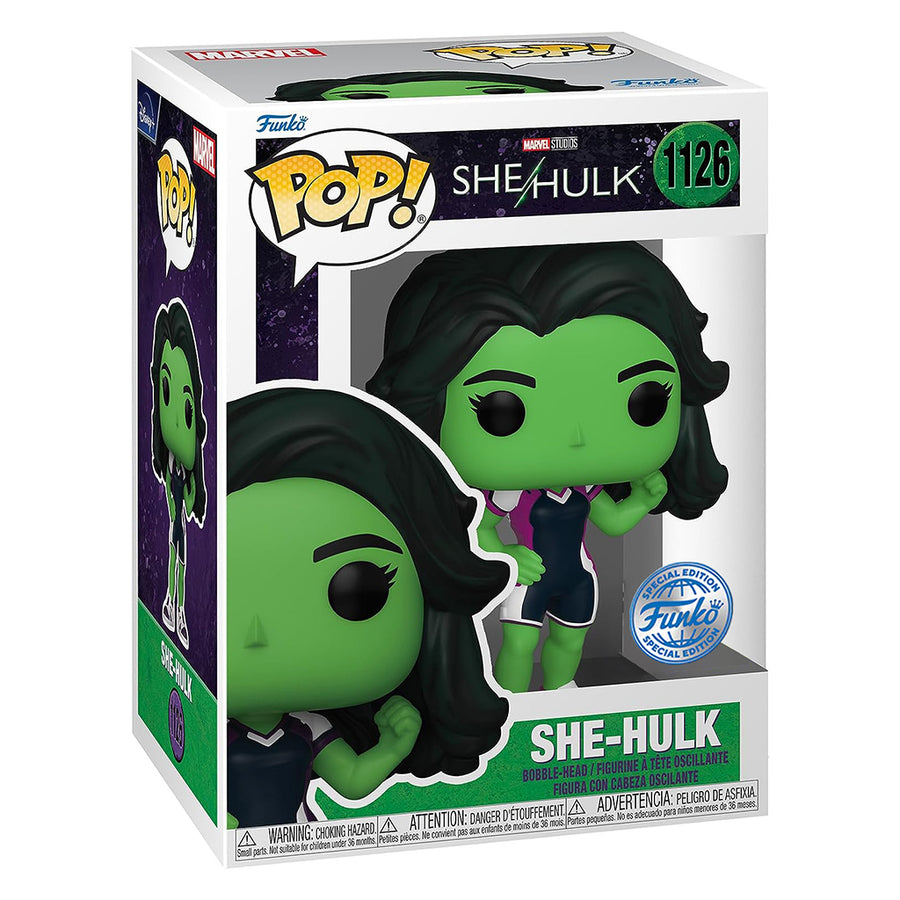 FUNKO POP MARVEL SHE HULK EXCLUSIVE - SHE-HULK 1126 (GLOWS IN THE DARK)