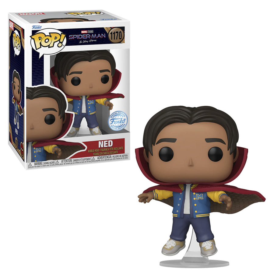 FUNKO POP MARVEL SPIDER-MAN FAR FROM HOME EXCLUSIVE - NED CLOAK 1170 BRINDE
