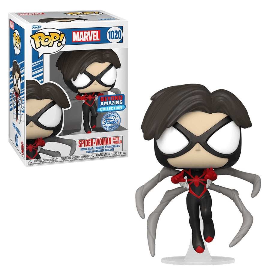 FUNKO POP MARVEL EXCLUSIVE - SPIDER-WOMAN MATTIE FRANKLIN 1020 BRINDE