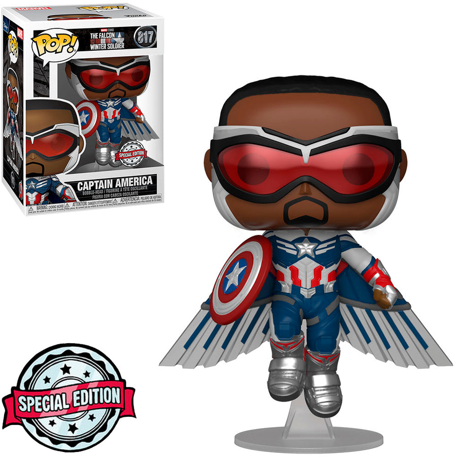 FUNKO POP MARVEL THE FALCON AND THE WINTER SOLDIER EXCLUSIVE - CAPTAIN AMERICA 817