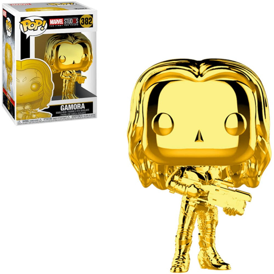 FUNKO POP MARVEL THE FIRST TEN YEARS (CHROME GOLD) - GAMORA 382 BRINDE