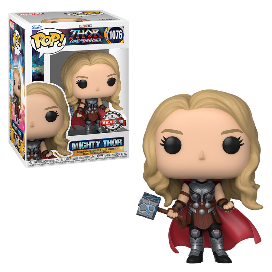 FUNKO POP MARVEL THOR: LOVE AND THUNDER EXCLUSIVE - MIGHTY THOR 1076 BRINDE