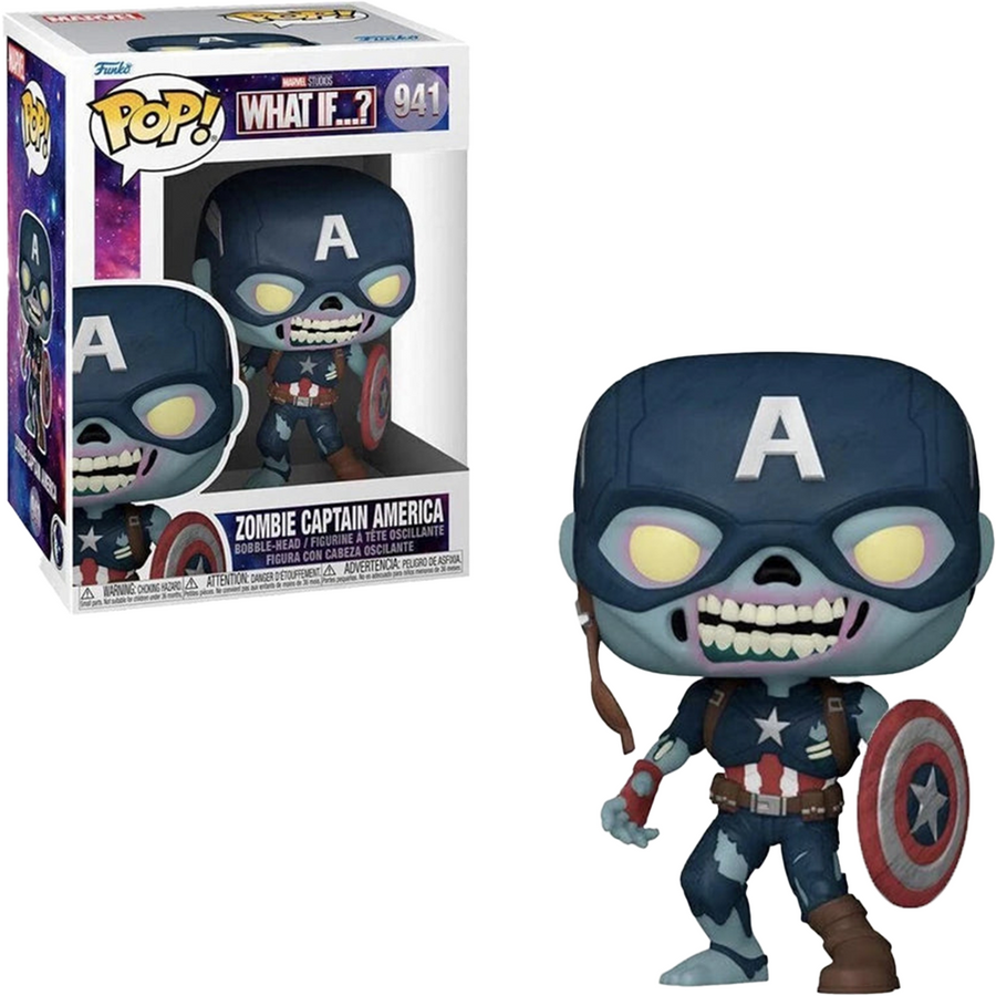 FUNKO POP MARVEL WHAT IF...? - CAPTAIN AMERICA ZOMBIE 941