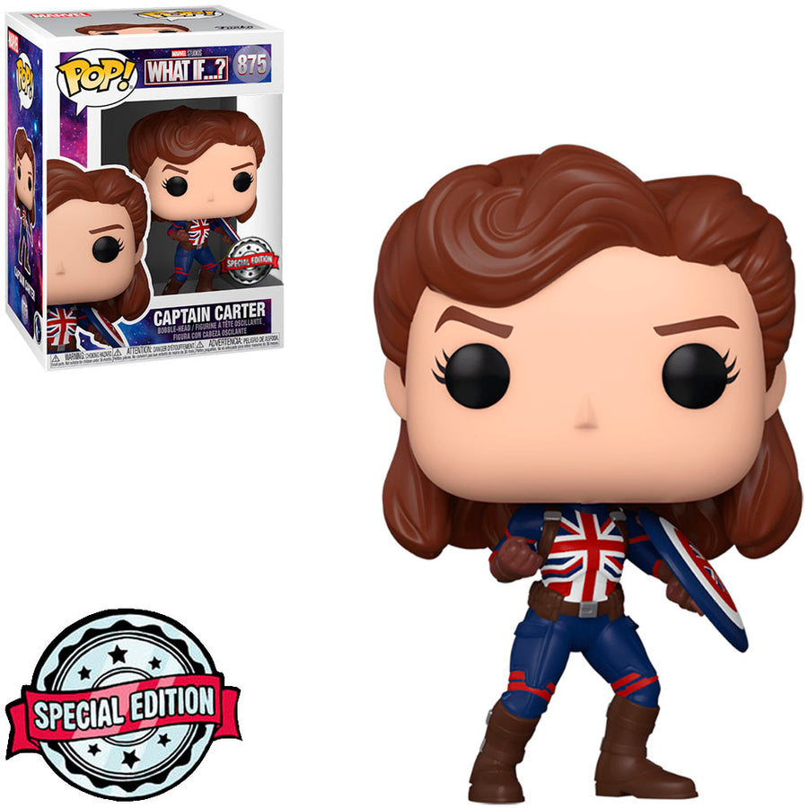 FUNKO POP MARVEL WHAT IF...? EXCLUSIVE - CAPTAIN CARTER 875 BRINDE