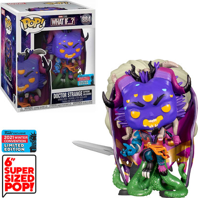 FUNKO POP MARVEL WHAT IF...? NYCC 2021 EXCLUSIVE - DOCTOR STRANGE SUPREME UNLEASHED 884 (SUPER SIZED 6")