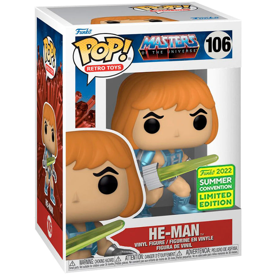 FUNKO POP MASTERS OF THE UNIVERSE EXCLUSIVE - HE-MAN 106 (SDCC 2022)