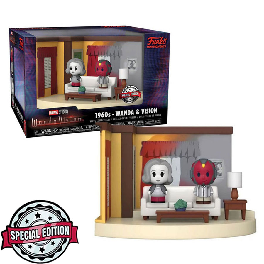 FUNKO POP MINI MOMENTS MARVEL WANDAVISION - 1960s WANDA & VISION (2 PACK)