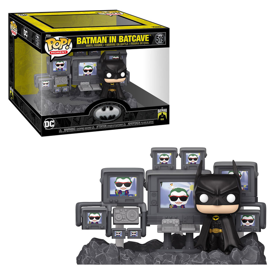 FUNKO POP MOMENT BATMAN 85TH ANNIVERSARY - BATMAN IN BATCAVE 519 BRINDE