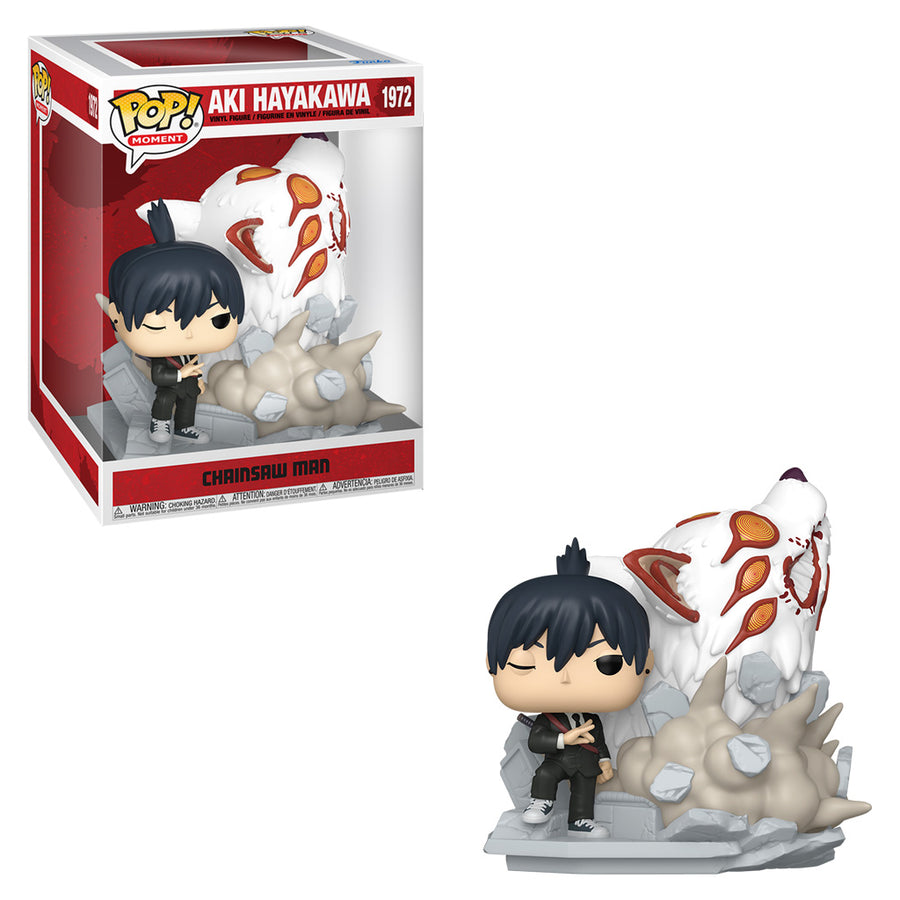 FUNKO POP MOMENT CHAINSAW MAN - AKI HAYAKAWA WITH FOX DEVIL 1972