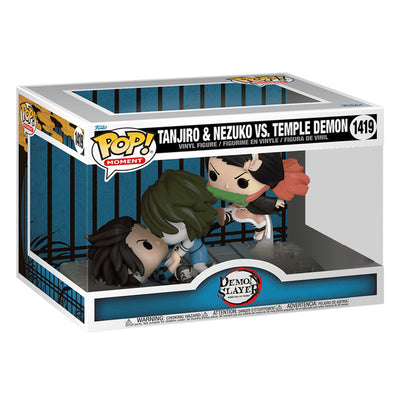FUNKO POP MOMENT DEMON SLAYER: KIMETSU NO YAIBA - TANJIRO & NEZUKO VS. TEMPLE DEMON 1419