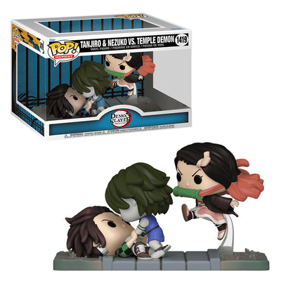 FUNKO POP MOMENT DEMON SLAYER: KIMETSU NO YAIBA - TANJIRO & NEZUKO VS. TEMPLE DEMON 1419