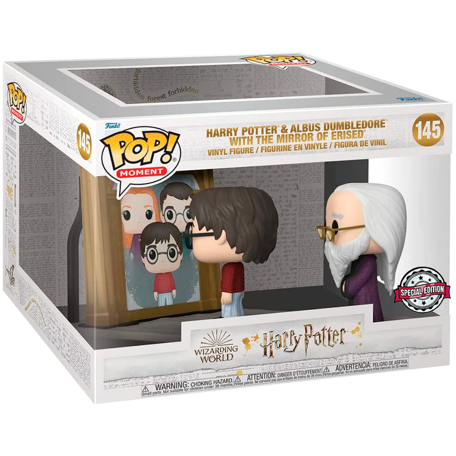 FUNKO POP MOMENT HARRY POTTER EXCLUSIVE - HARRY & ALBUS DUMBLEDORE W/MIRROR OF ERISED 145