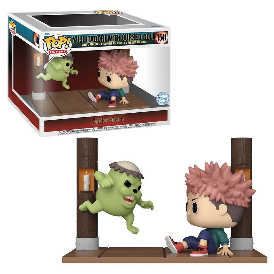 FUNKO POP MOMENT JUJUTSU KAISEN - YUJI ITADORI WITH CURSED DOLL 1541 BRINDE