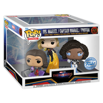 FUNKO POP MOMENT MARVEL THE MARVELS - MS. MARVEL / CAPTAIN MARVEL / PHOTON 1258