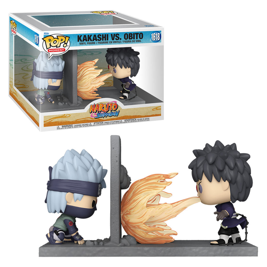 FUNKO POP MOMENT NARUTO SHIPPUDEN - KAKASHI VS. OBITO 1618 BRINDE