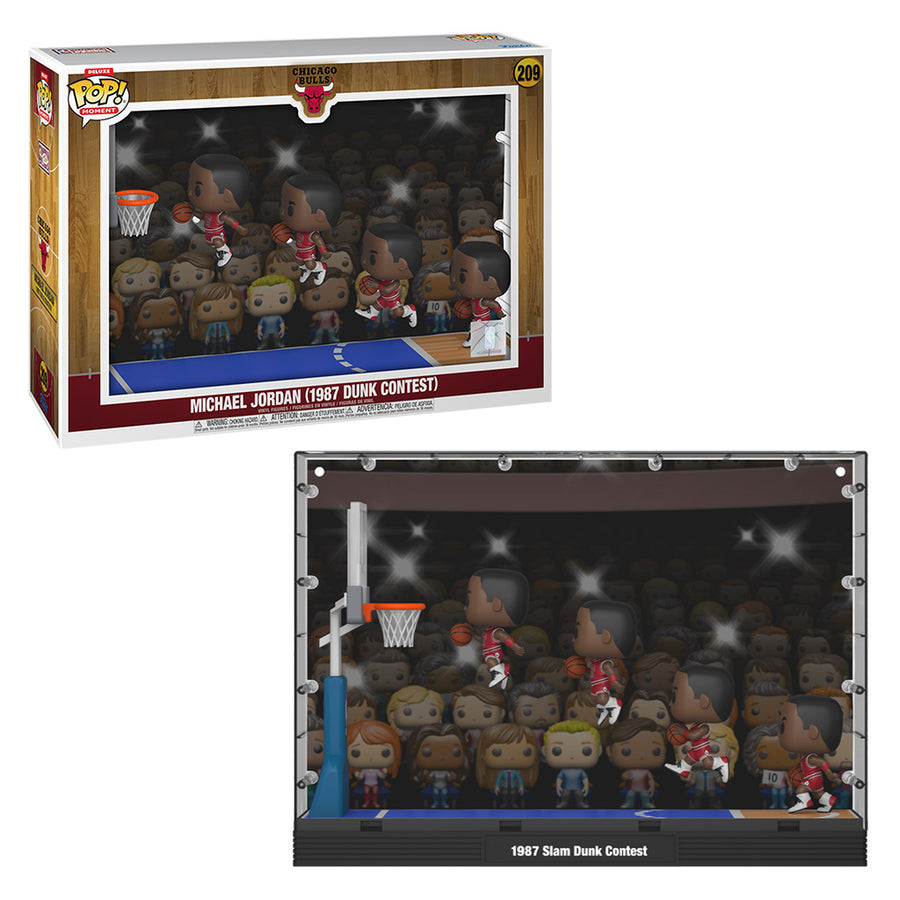 FUNKO POP MOMENT NBA: CHICACO BULLS - MICHAEL JORDAN (1987 DUNK CONTEST) 209 BRINDE