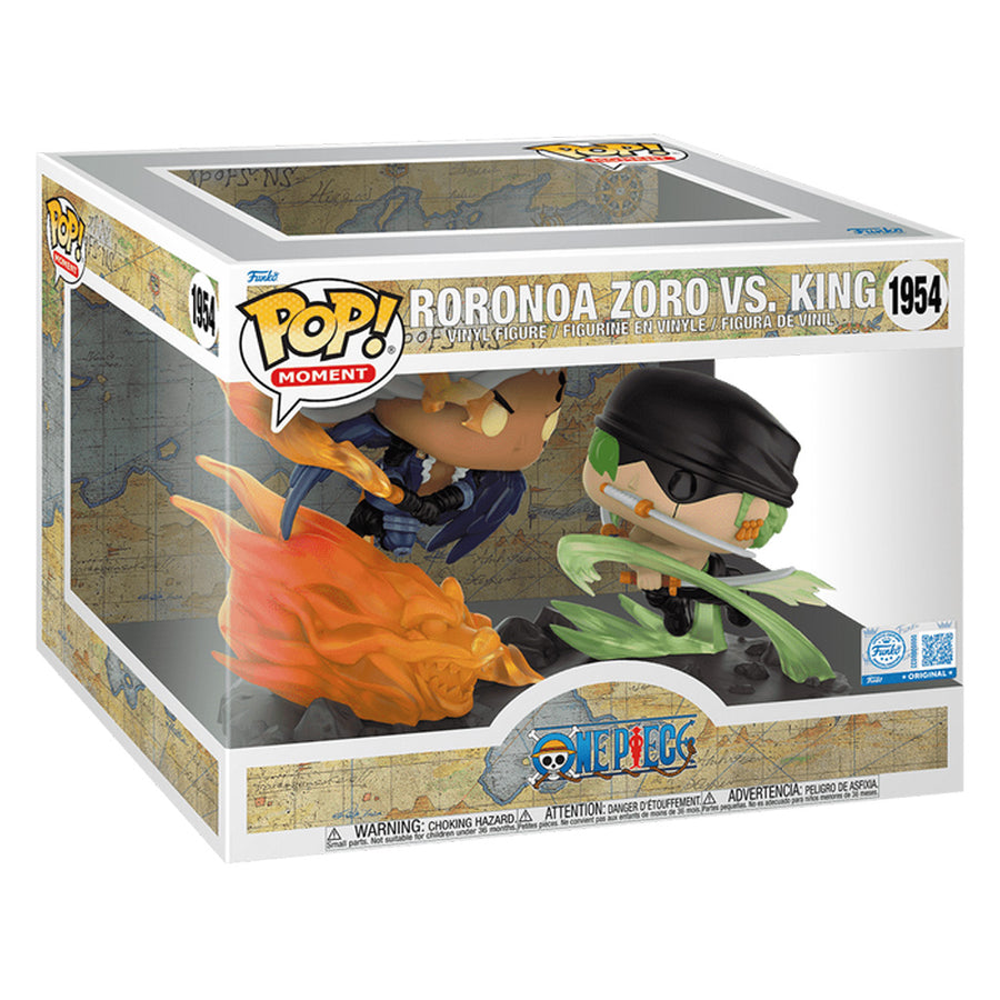 FUNKO POP MOMENT ONE PIECE - RORONOA ZORO VS. KING 1954