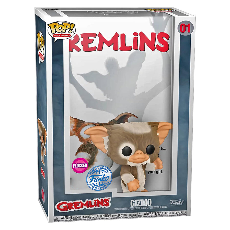 FUNKO POP MOVIE POSTERS GREMLINS EXCLUSIVE - GIZMO (FLOCKED) 16