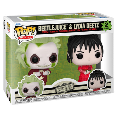 FUNKO POP MOVIES BEETLEJUICE 2 - BEETLEJUICE & LYDIA DEETZ 2-PACK (83087)