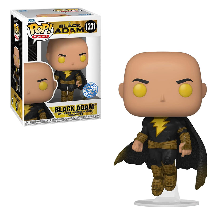 FUNKO POP MOVIES BLACK ADAM EXCLUSIVE - BLACK ADAM (GLOWS IN THE DARK) 1231 BRINDE