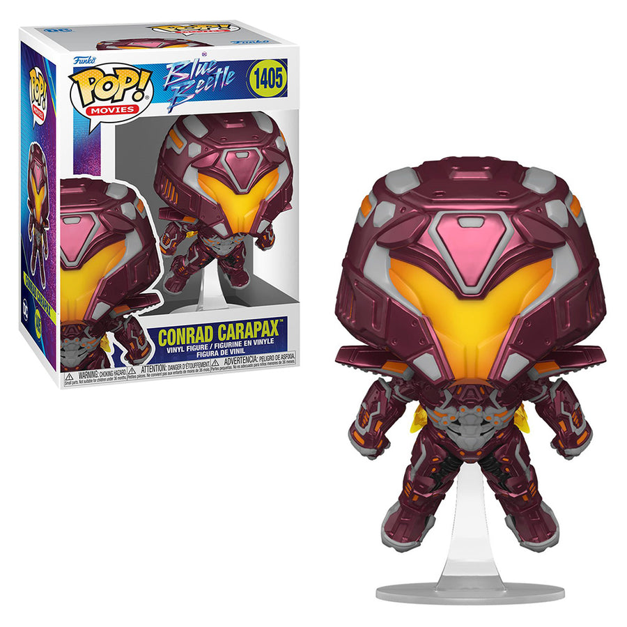 FUNKO POP MOVIES BLUE BEETLE - CONRAD CARAPAX 1405 BRINDE
