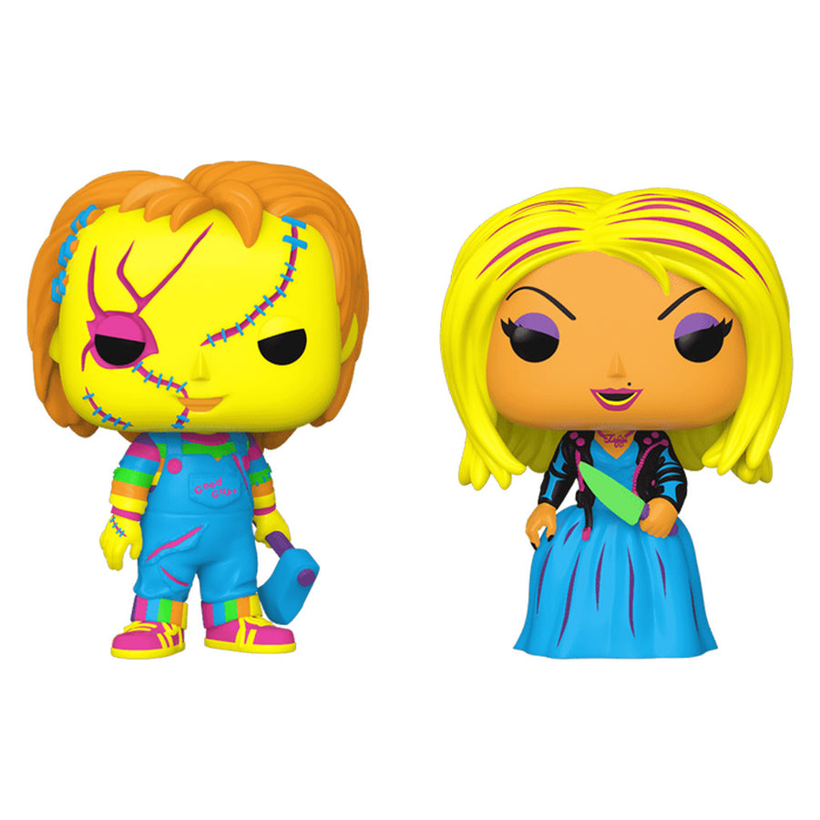 FUNKO POP MOVIES BRIDE OF CHUCKY EXCLUSIVE - CHUCKY & TIFFANY 2-PACK (BLACKLIGHT)