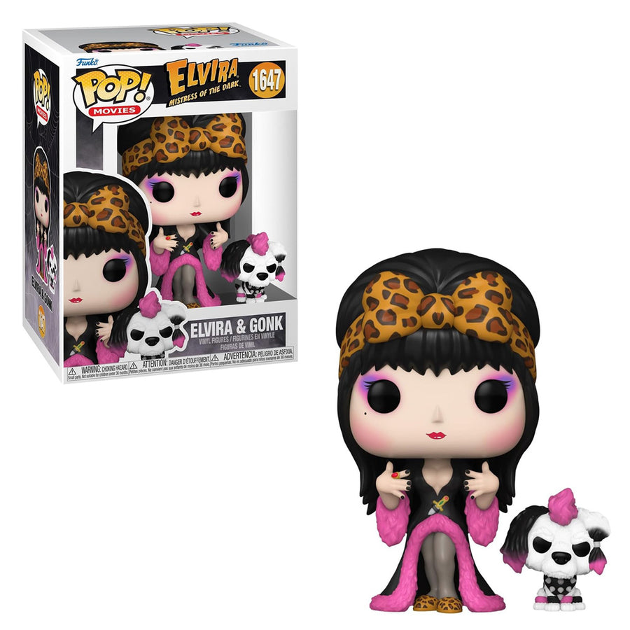 FUNKO POP MOVIES ELVIRA MISTRESS OF THE DARK - ELVIRA & GONK 1647 BRINDE