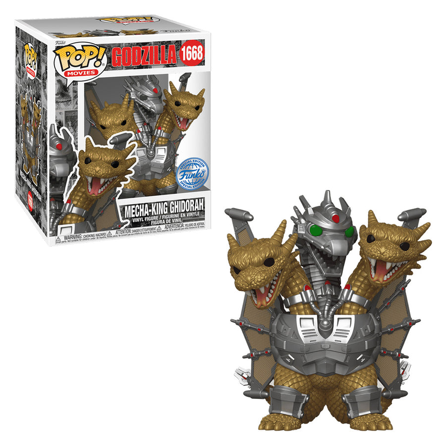 FUNKO POP MOVIES GODZILLA 70TH ANNIVERSARY EXCLUSIVE - MECHA-KING GHIDORAH 1668
