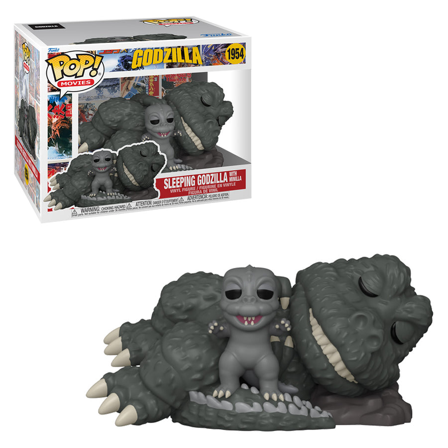 FUNKO POP MOVIES GODZILLA - SLEEPING GODZILLA & MINILLA 1954 BRINDE