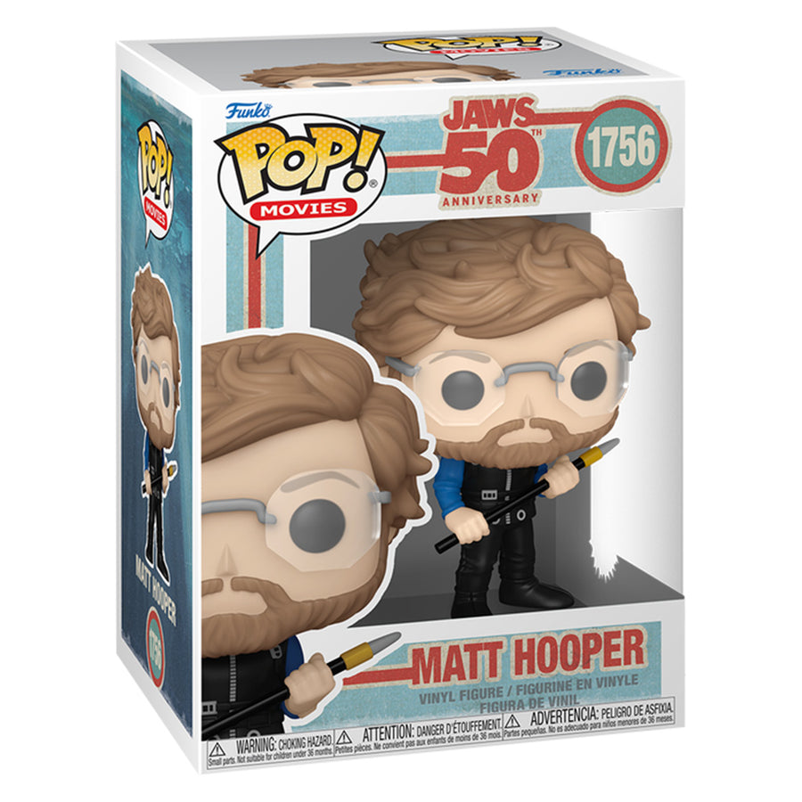 FUNKO POP MOVIES JAWS 50TH ANNIVERSARY - MATT HOOPER 1756