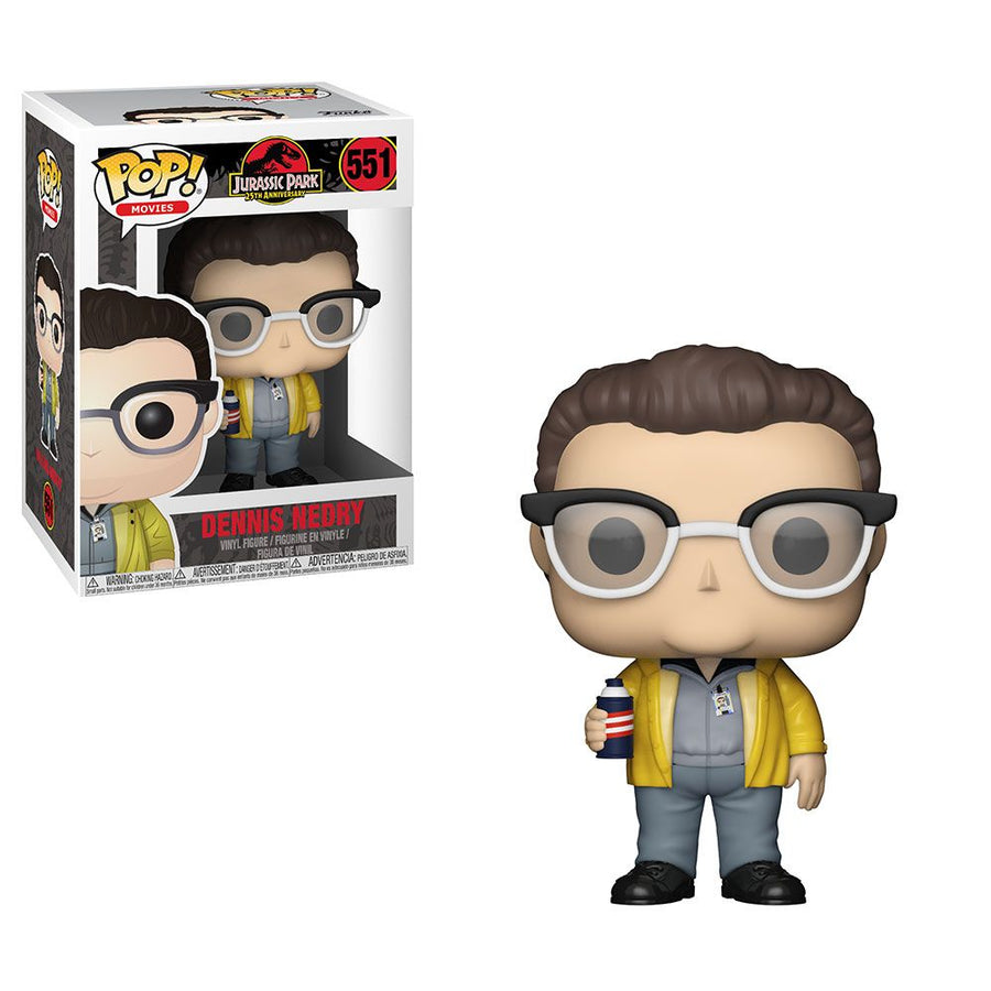 FUNKO POP MOVIES JURASSIC PARK - DENNIS NEDRY 551 BRINDE