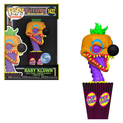 FUNKO POP MOVIES KILLER KLOWNS FROM-OUT-OF-SPACE EXCLUSIVE - BABY KLOWN 1422 (BLACKLIGHT) BRINDE