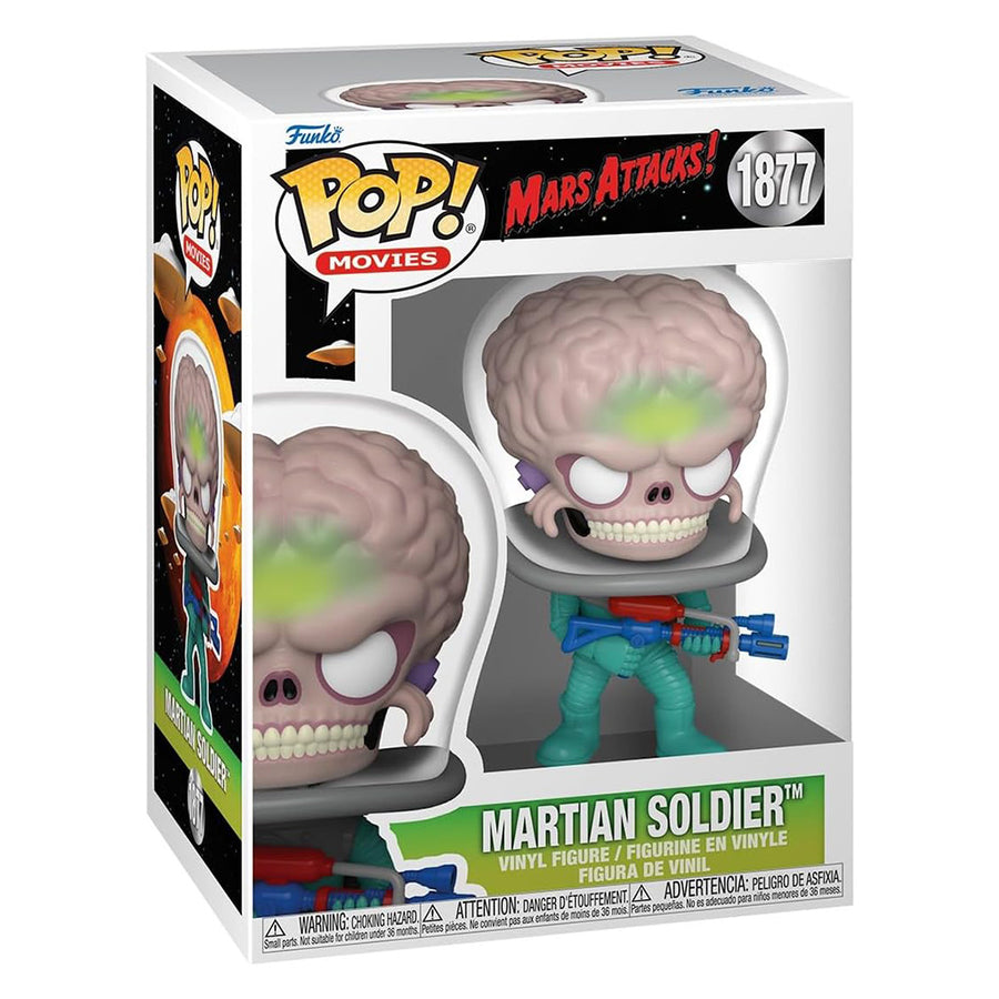 FUNKO POP MOVIES MARS ATTACKS! - MARTIAN SOLDIER 1875 BRINDE