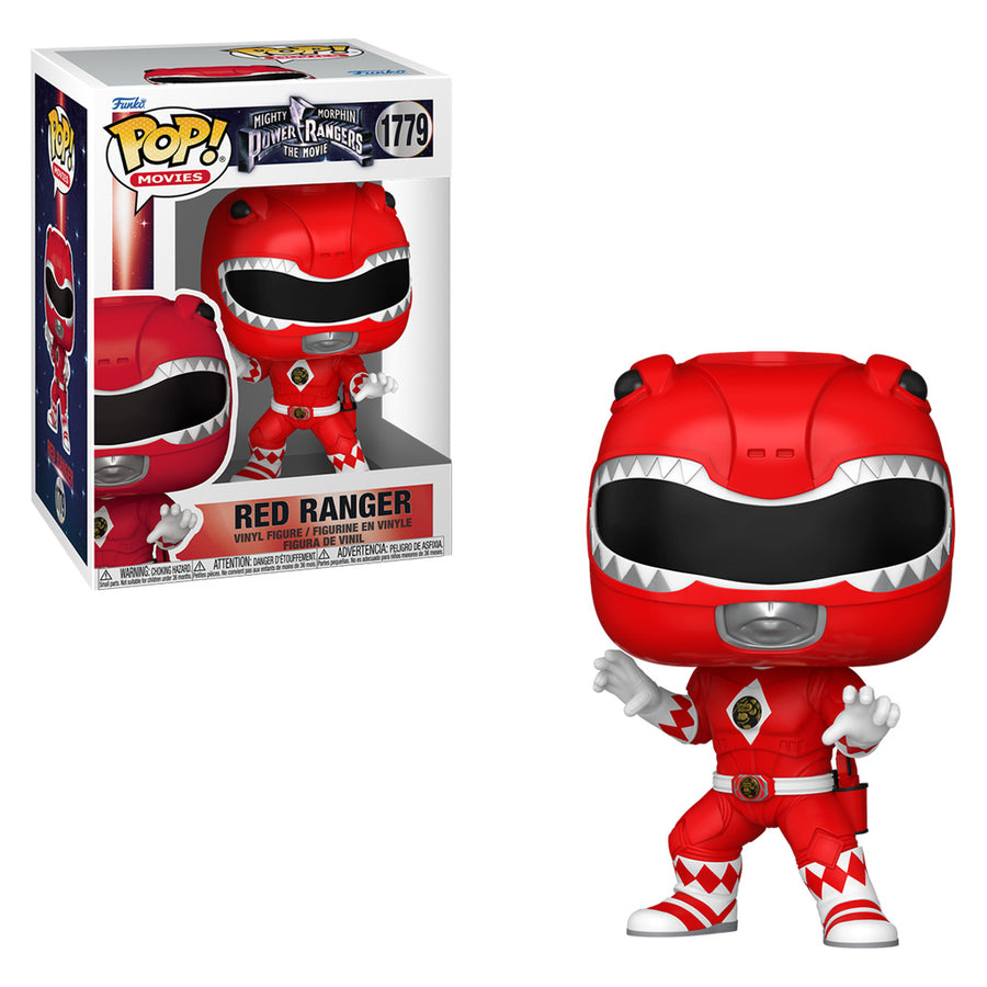 FUNKO POP MOVIES MIGHTY MORPHIN POWER RANGERS THE MOVIE - RED RANGER 1779 BRINDE