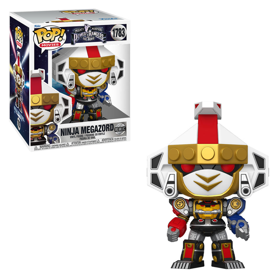 FUNKO POP MOVIES MIGHTY MORPHIN POWER RANGERS THE MOVIE SUPER SIZED - NINJA MEGAZORD 1783 BRINDE