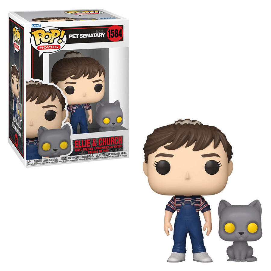 FUNKO POP MOVIES PET SEMATARY ELLIE & CHURCH 1584 BRINDE