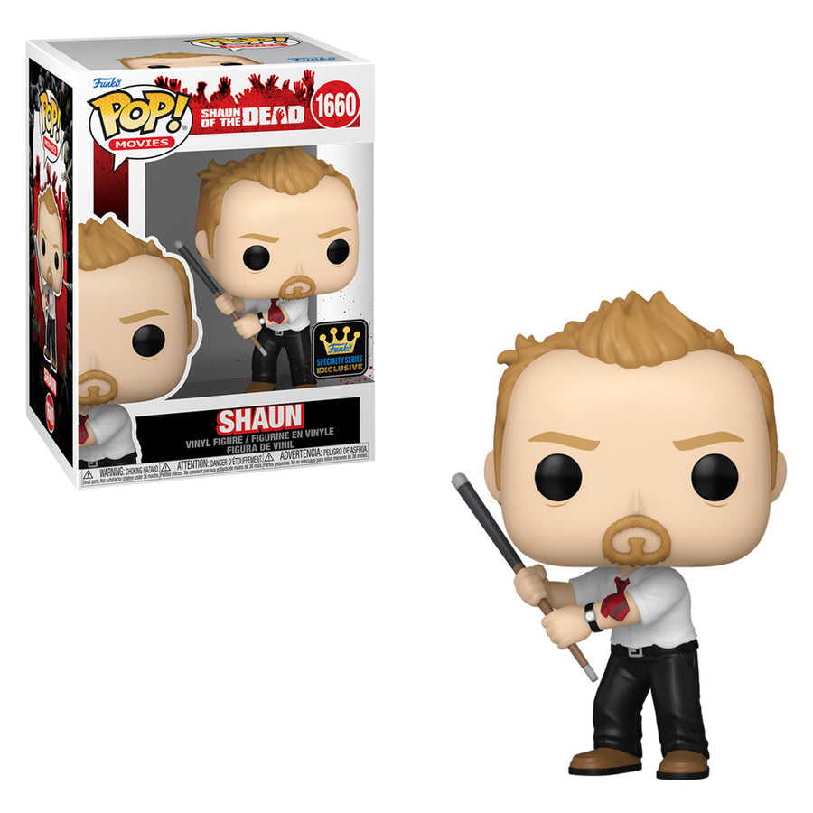 FUNKO POP MOVIES SHAUN OF THE DEAD EXCLUSIVE - SHAUN 1660 BRINDE