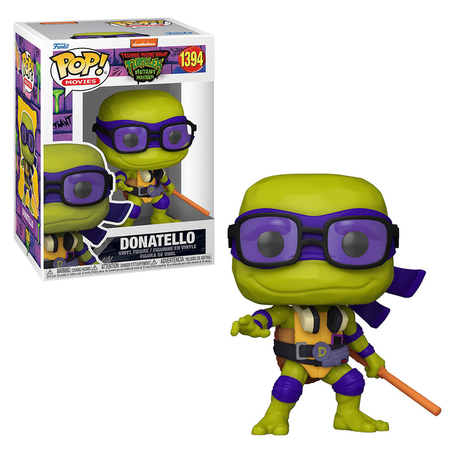 FUNKO POP MOVIES TEENAGE MUTANT NINJA TURTLES: MUTANT MAYHEM - DONATELLO 1394 BRINDE