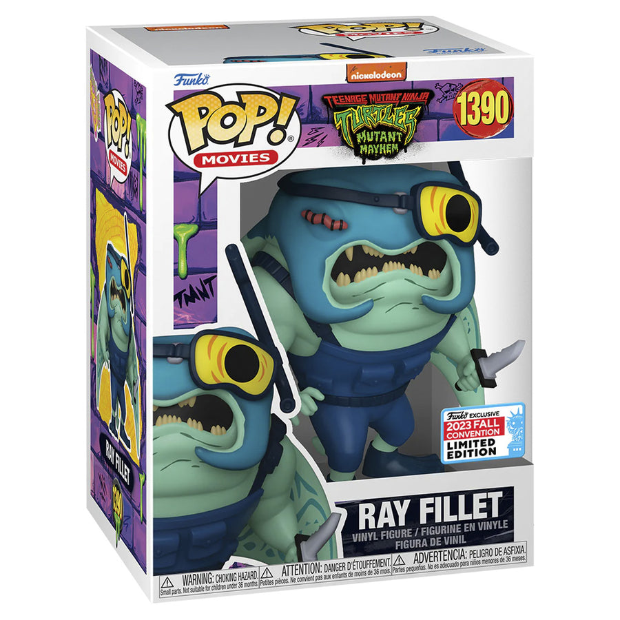FUNKO POP MOVIES TEENAGE MUTANT NINJA TURTLES: MUTANT MAYHEM NEW YORK COMIC CON 2023 - RAY FILLET 1390