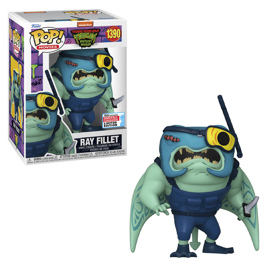 FUNKO POP MOVIES TEENAGE MUTANT NINJA TURTLES: MUTANT MAYHEM NEW YORK COMIC CON 2023 - RAY FILLET 1390