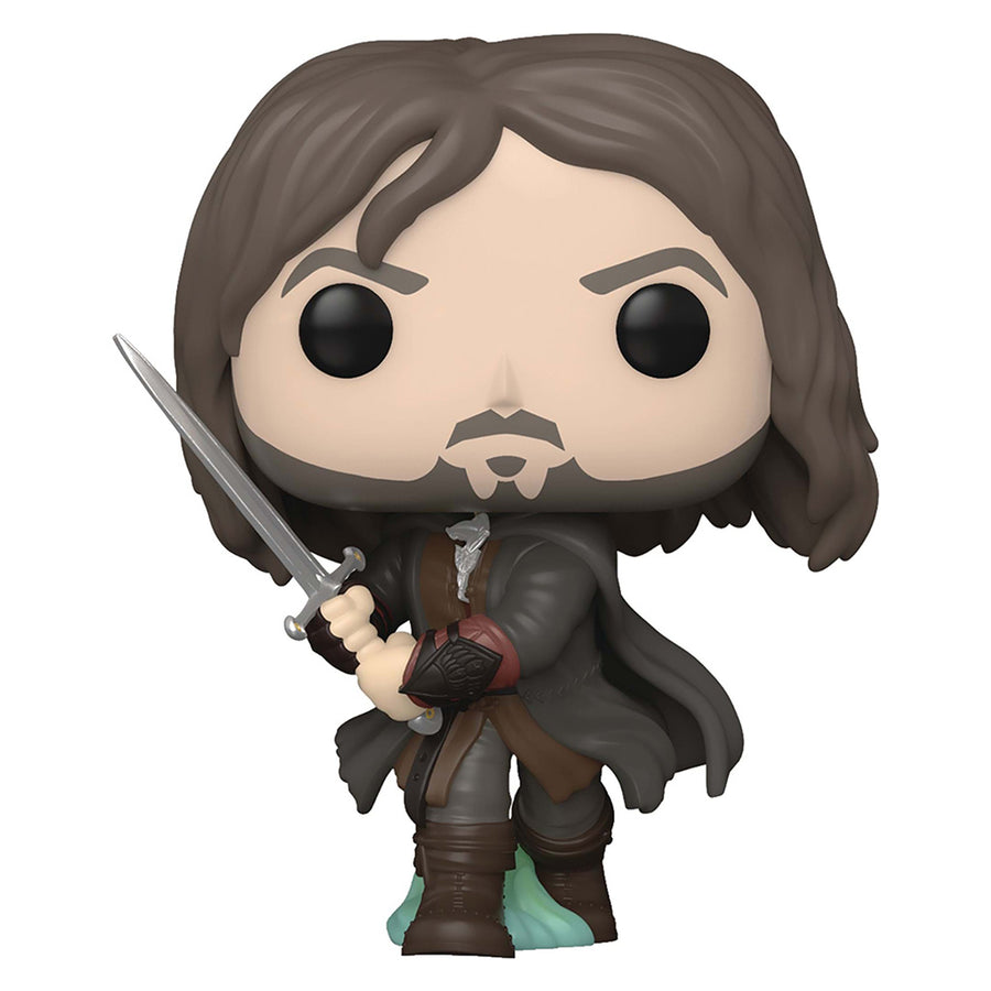 FUNKO POP MOVIES THE LORD OF THE RINGS EXCLUSIVE - ARAGORN 1444 (GLOWS IN THE DARK)