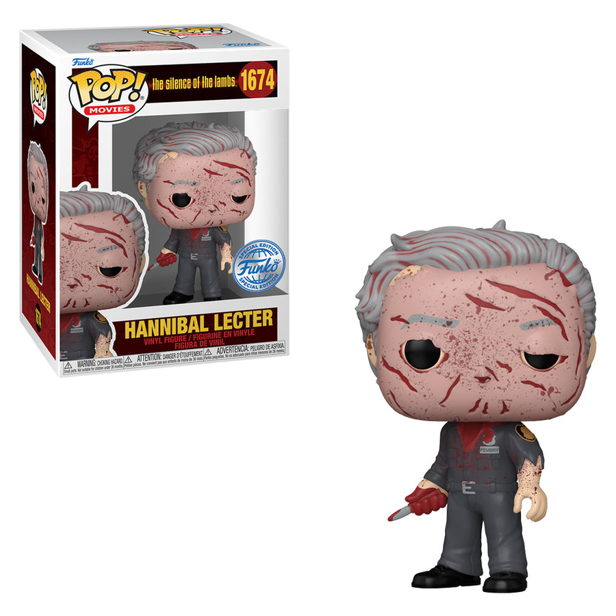 FUNKO POP MOVIES THE SILENCE OF THE LAMBS EXCLUSIVE - HANNIBAL LECTER 1674 BRINDE
