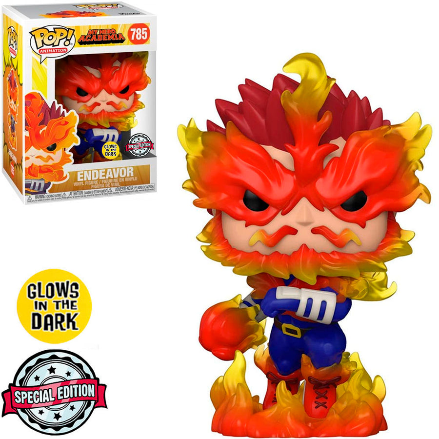 FUNKO POP MY HERO ACADEMIA EXCLUSIVE - ENDEAVOR 785 (GLOWS IN THE DARK)