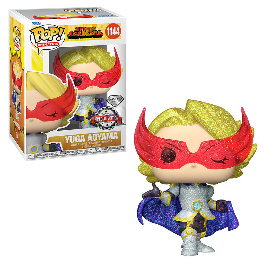 FUNKO POP MY HERO ACADEMIA EXCLUSIVE - YUGA AOYAMA (DIAMOND GLITTER) 1144 BRINDE