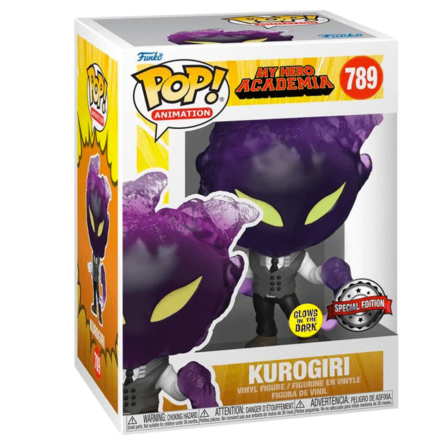 FUNKO POP MY HERO ACADEMIA S4 EXCLUSIVE - KUROGIRI 789 (GLOWS IN THE DARK)