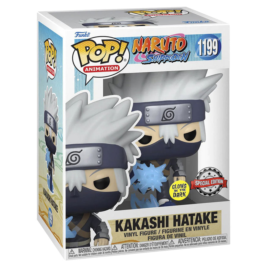 FUNKO POP NARUTO EXCLUSIVE - KAKASHI HATAKE (GLOWS IN THE DARK) 1199