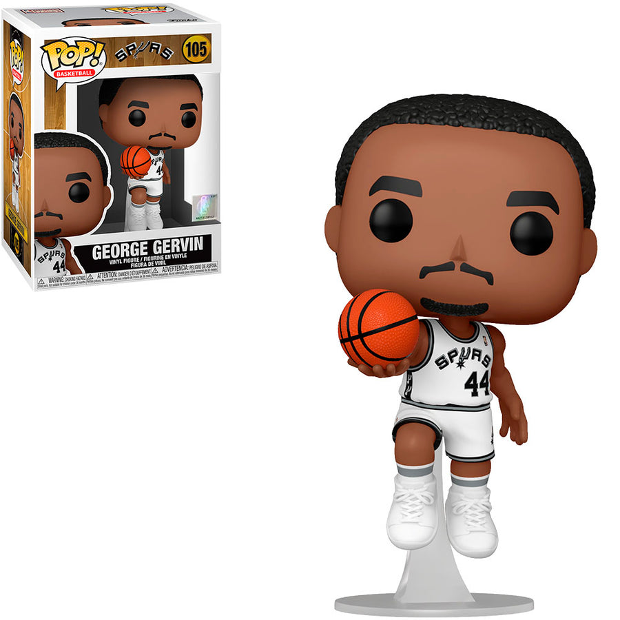 FUNKO POP BASKETBALL NBA SAN ANTONIO SPURS - GEORGE GERVIN 105 BRINDE